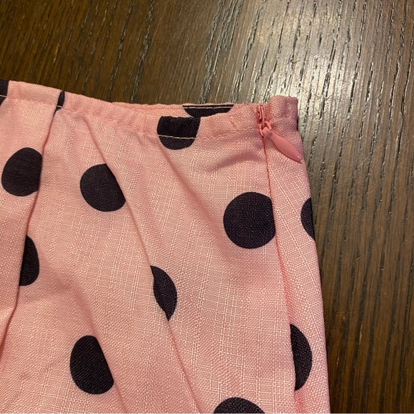 NWOT PLT Pink Polkadot Off Shoulder Corset Top & Mini Skirt Size 6 - Picture 11 of 14